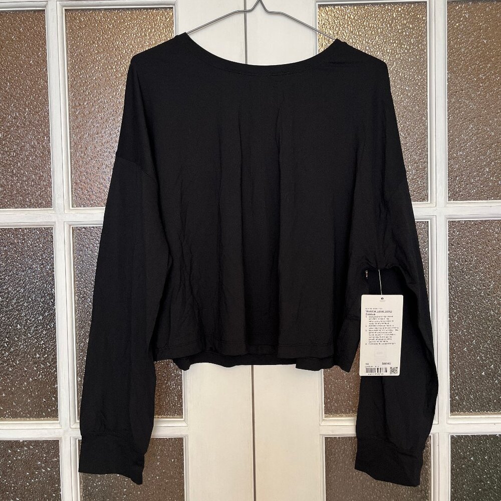 Lululemon Muscle Love Long Sleeve Black Size 14